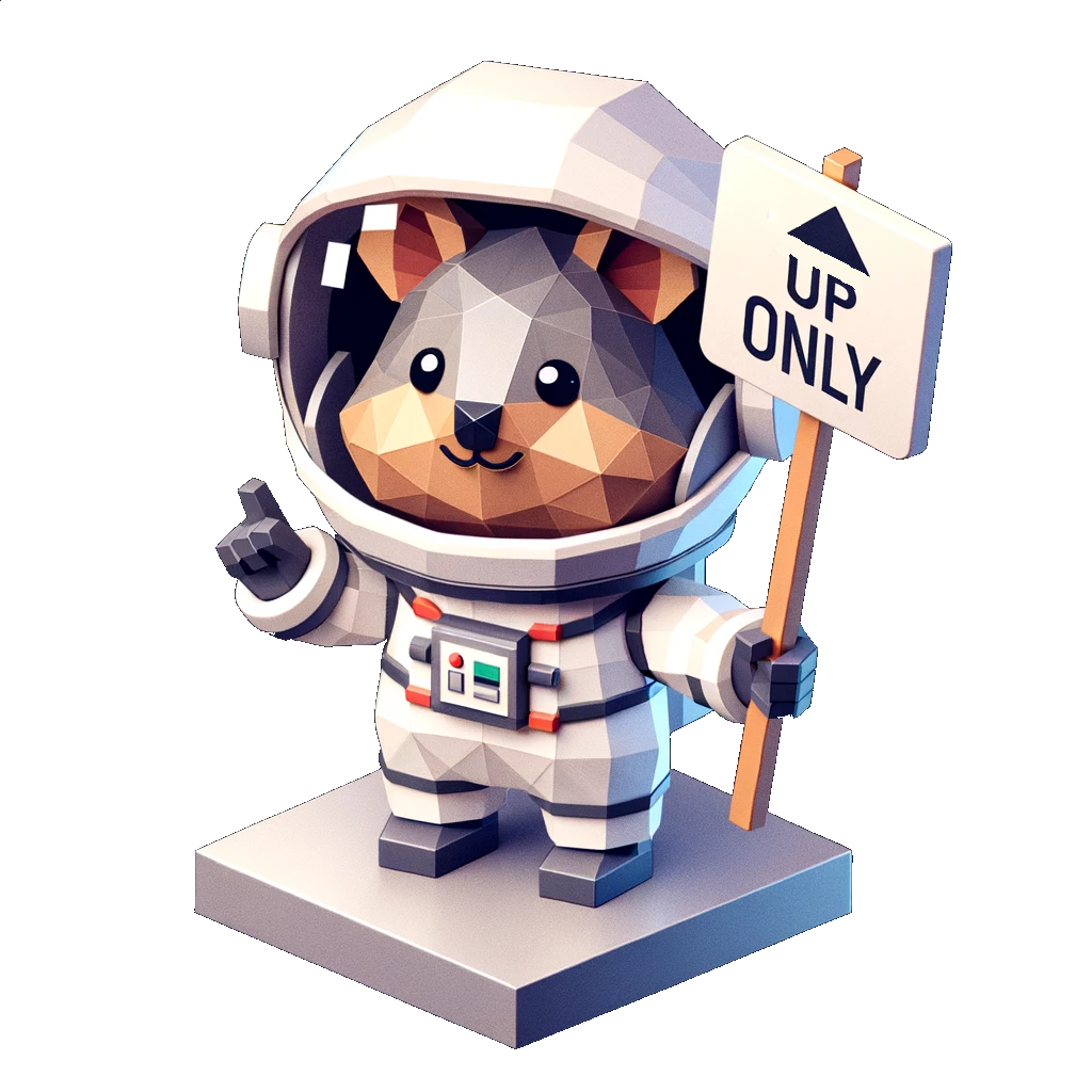Quoka astronaut travelling to the moon